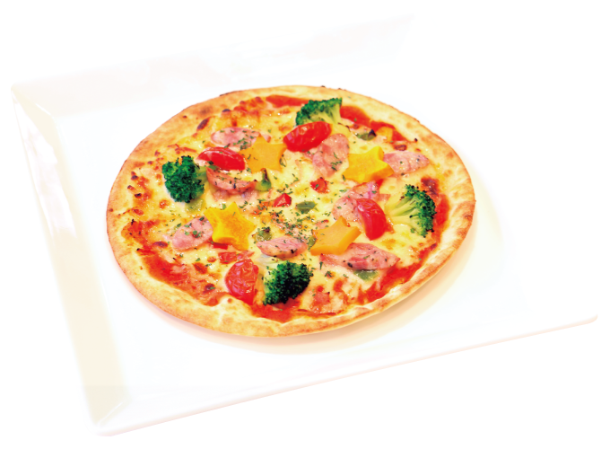 自家製ハーブソーセージのミックスピッツァ 1,380円